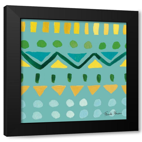 Mellow Yellow Step 03B Black Modern Wood Framed Art Print by Zaman, Farida