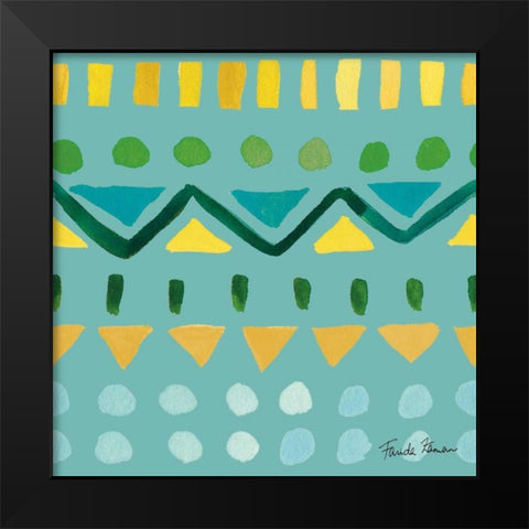 Mellow Yellow Step 03B Black Modern Wood Framed Art Print by Zaman, Farida