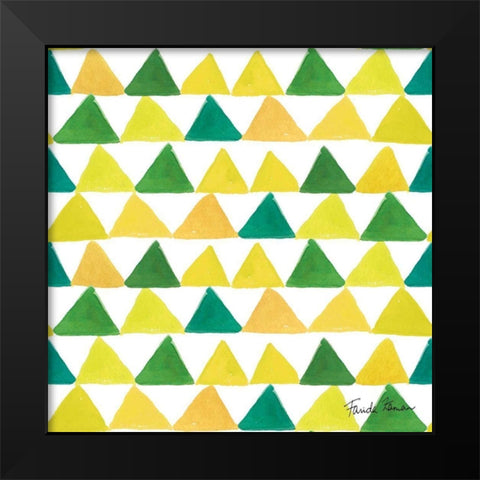 Mellow Yellow Step 05A Black Modern Wood Framed Art Print by Zaman, Farida