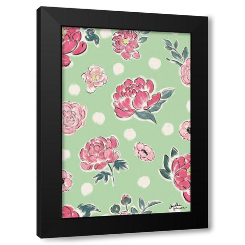 Live in Bloom Step 02B Black Modern Wood Framed Art Print with Double Matting by Penner, Janelle