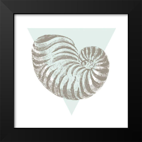 Conchology Sketches II Black Modern Wood Framed Art Print by Wild Apple Portfolio