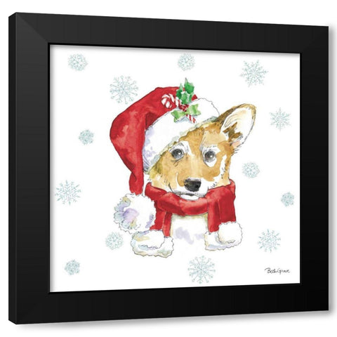 Holiday Paws VIII Black Modern Wood Framed Art Print by Grove, Beth