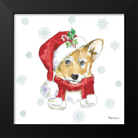 Holiday Paws VIII Black Modern Wood Framed Art Print by Grove, Beth