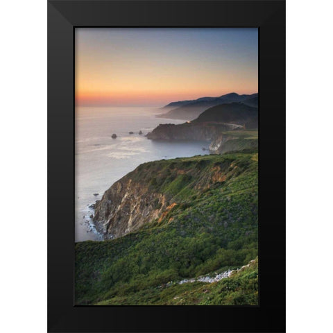 Big Sur II Black Modern Wood Framed Art Print by Majchrowicz, Alan