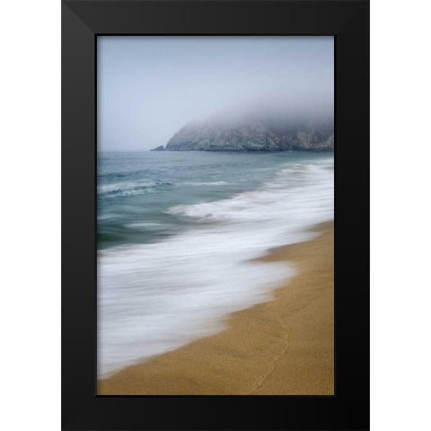 Gray Whale Cove Black Modern Wood Framed Art Print by Majchrowicz, Alan