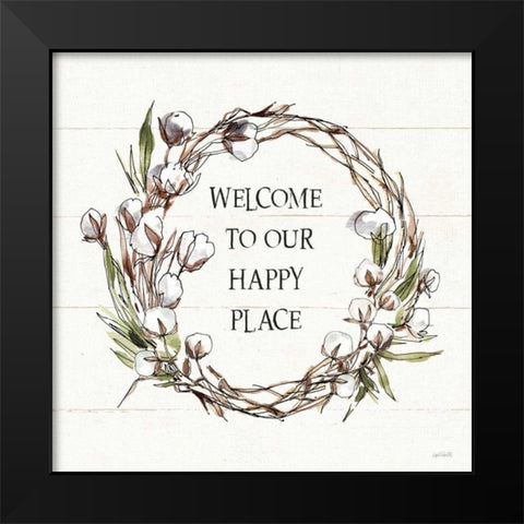 Country Life VII Welcome Black Modern Wood Framed Art Print by Tavoletti, Anne