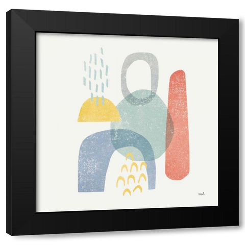 Milo II Black Modern Wood Framed Art Print with Double Matting by Hershey, Moira