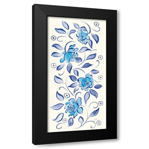 Peacock Garden X Black Modern Wood Framed Art Print with Double Matting by Thomas, Miranda