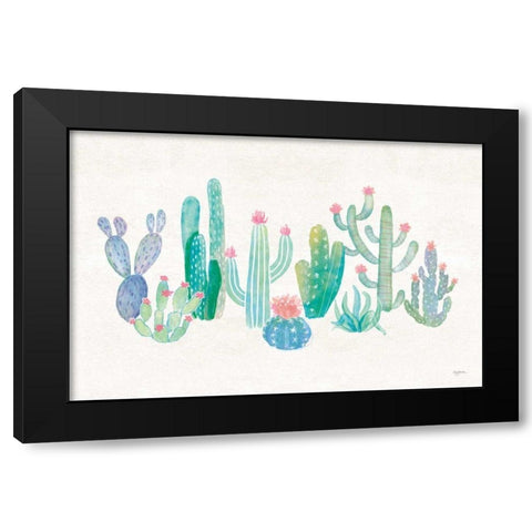 Bohemian Cactus I Black Modern Wood Framed Art Print with Double Matting by Urban, Mary