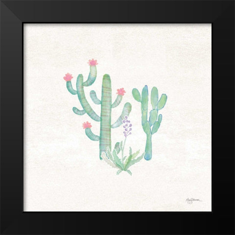 Bohemian Cactus IV Black Modern Wood Framed Art Print by Urban, Mary