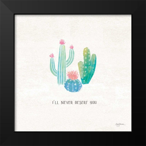 Bohemian Cactus VII Black Modern Wood Framed Art Print by Urban, Mary