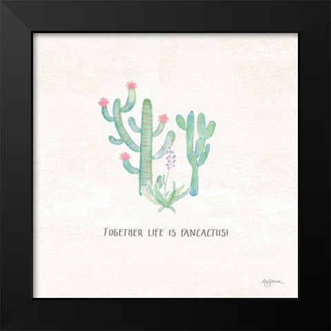 Bohemian Cactus VIII Black Modern Wood Framed Art Print by Urban, Mary