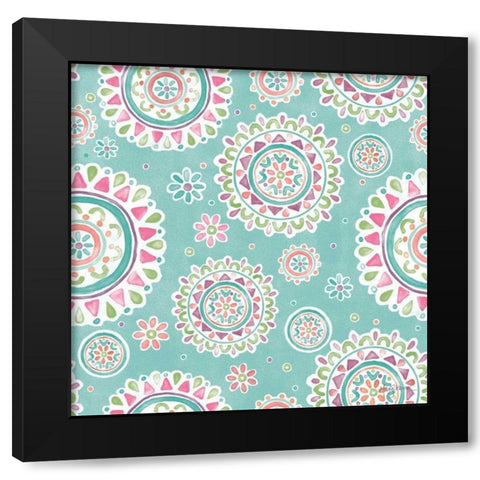 Bohemian Cactus Step 03E Black Modern Wood Framed Art Print with Double Matting by Urban, Mary