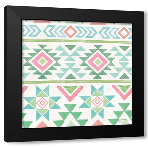 Bohemian Cactus Step 05A Black Modern Wood Framed Art Print with Double Matting by Urban, Mary