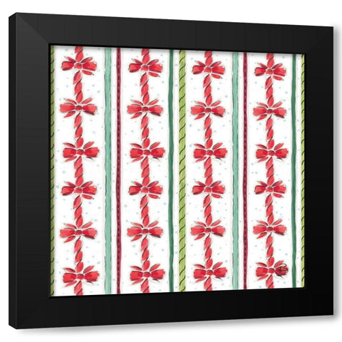 Country Poinsettias Step 08A Black Modern Wood Framed Art Print by Brissonnet, Daphne