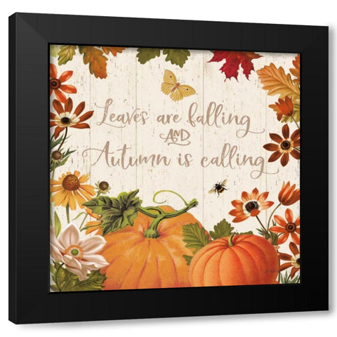 Fall Garden III Black Modern Wood Framed Art Print with Double Matting by Pertiet, Katie