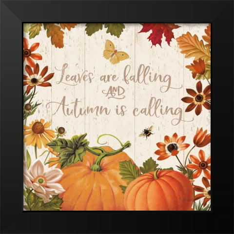 Fall Garden III Black Modern Wood Framed Art Print by Pertiet, Katie