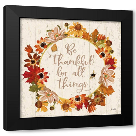 Fall Garden IV Black Modern Wood Framed Art Print with Double Matting by Pertiet, Katie