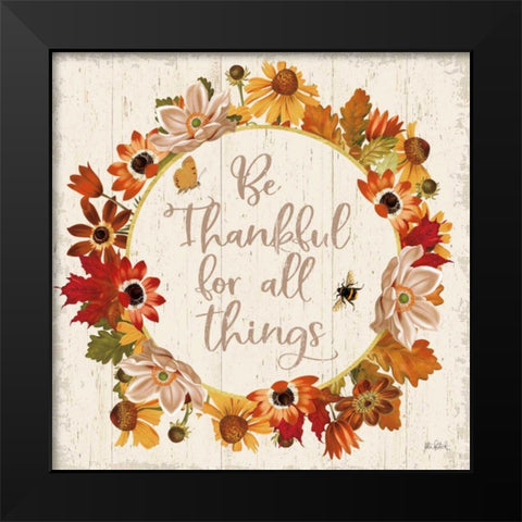 Fall Garden IV Black Modern Wood Framed Art Print by Pertiet, Katie