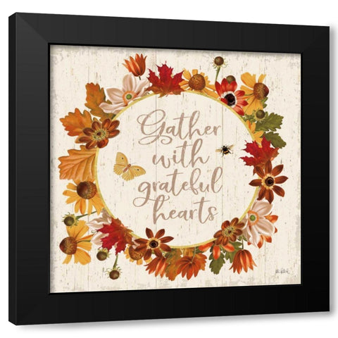 Fall Garden V Black Modern Wood Framed Art Print with Double Matting by Pertiet, Katie