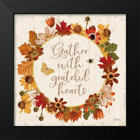 Fall Garden V Black Modern Wood Framed Art Print by Pertiet, Katie