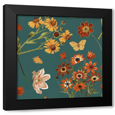 Fall Garden Step 02B Black Modern Wood Framed Art Print with Double Matting by Pertiet, Katie