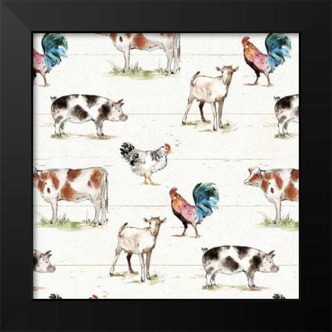 Down on the Farm Step 01A Black Modern Wood Framed Art Print by Tavoletti, Anne