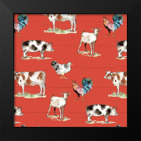 Down on the Farm Step 01B Black Modern Wood Framed Art Print by Tavoletti, Anne