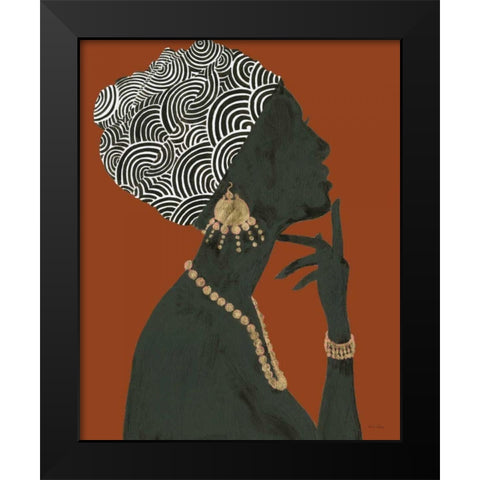 Graceful Majesty I Spice Crop Black Modern Wood Framed Art Print by Adams, Emily