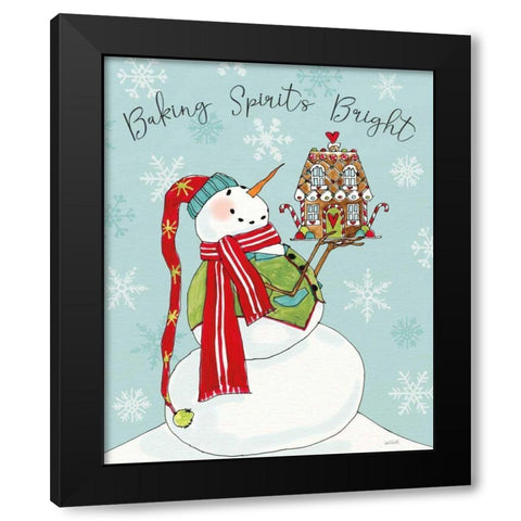 Baked with Love II Black Modern Wood Framed Art Print by Tavoletti, Anne