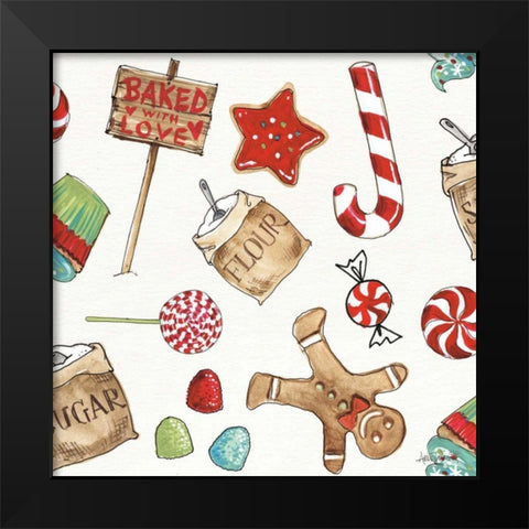 Baked with Love Step 01A Black Modern Wood Framed Art Print by Tavoletti, Anne