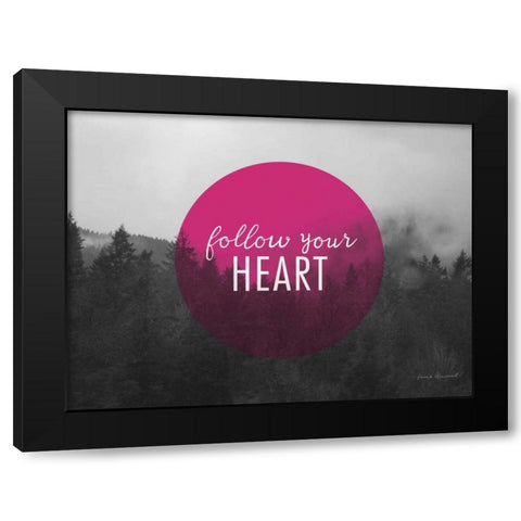 Bold Adventures II v2 Black Modern Wood Framed Art Print with Double Matting by Marshall, Laura