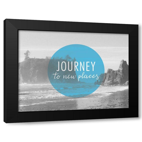 Bold Adventures V v2 Black Modern Wood Framed Art Print by Marshall, Laura