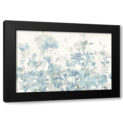 Translucent Garden Cool Crop Black Modern Wood Framed Art Print with Double Matting by Nai, Danhui