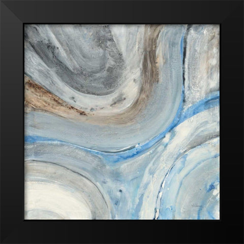 Estuary Black Modern Wood Framed Art Print by Hristova, Albena
