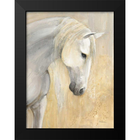 Calm Black Modern Wood Framed Art Print by Hristova, Albena