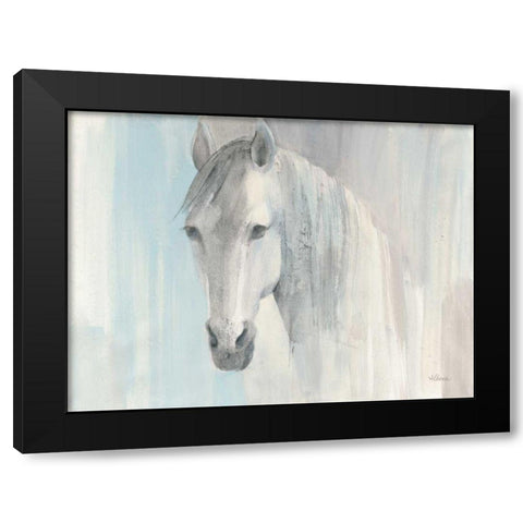 Summer Black Modern Wood Framed Art Print by Hristova, Albena