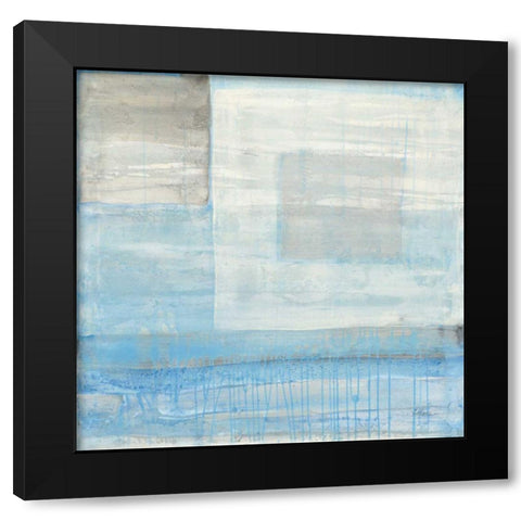 Snowday Black Modern Wood Framed Art Print by Hristova, Albena