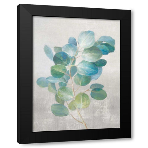 Fresh I Gray Black Modern Wood Framed Art Print by Nai, Danhui