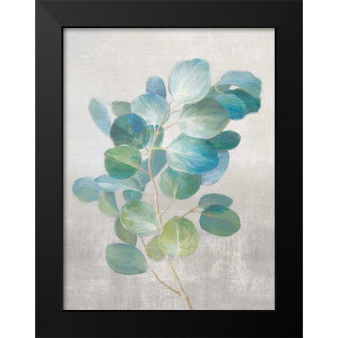 Fresh I Gray Black Modern Wood Framed Art Print by Nai, Danhui