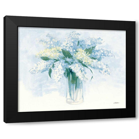 Contemporary Lilac Blue Black Modern Wood Framed Art Print with Double Matting by Rowan, Carol