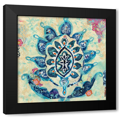Sai Black Modern Wood Framed Art Print by Day, Kellie