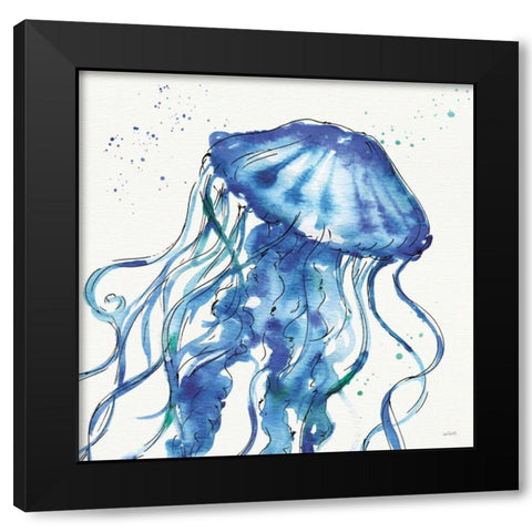 Deep Sea X Black Modern Wood Framed Art Print with Double Matting by Tavoletti, Anne