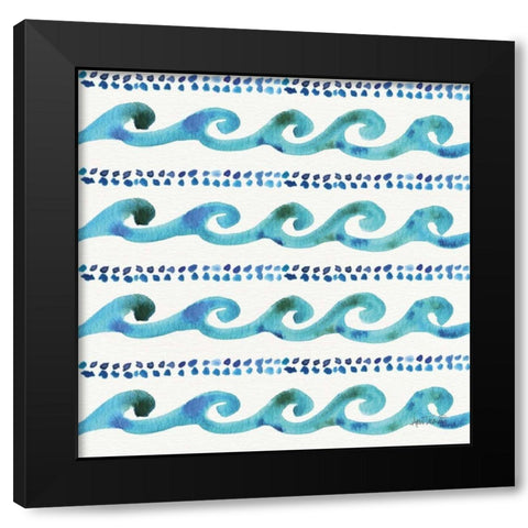 Deep Sea Step 02A Black Modern Wood Framed Art Print with Double Matting by Tavoletti, Anne