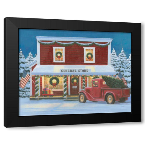 Holiday Moments I Black Modern Wood Framed Art Print with Double Matting by Wiens, James