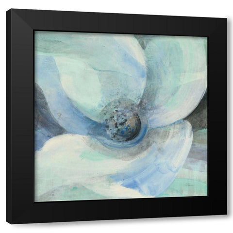Moonlight Magnolia II Black Modern Wood Framed Art Print by Hristova, Albena