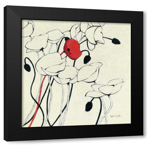 Filament de Vie I Black Modern Wood Framed Art Print by Novak, Shirley