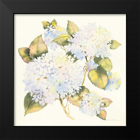 Hydrangeas Black Modern Wood Framed Art Print by McKenna, Kathleen Parr