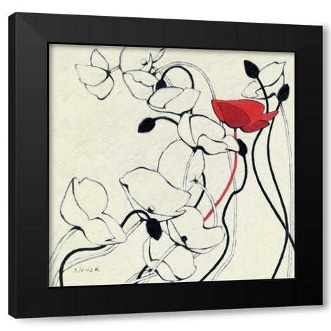 Filament de Vie II Black Modern Wood Framed Art Print by Novak, Shirley