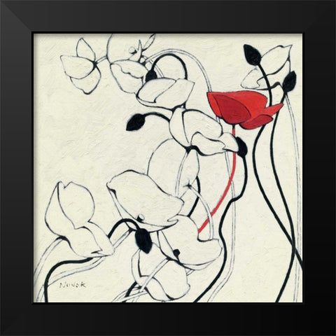 Filament de Vie II Black Modern Wood Framed Art Print by Novak, Shirley